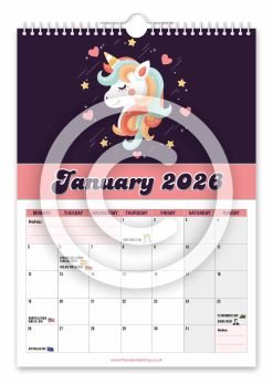 Alternative view of Unicorn Novelty Calendar