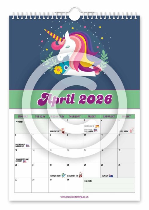 Unicorn Novelty Calendar - Image 5