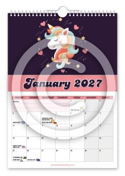 Alternative view of Unicorn Novelty Calendar