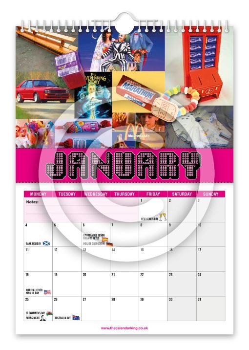 Back to the 80's Novelty Calendar - Image 2
