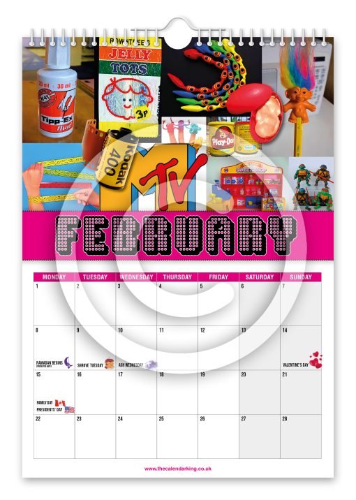 Back to the 80's Novelty Calendar - Image 3