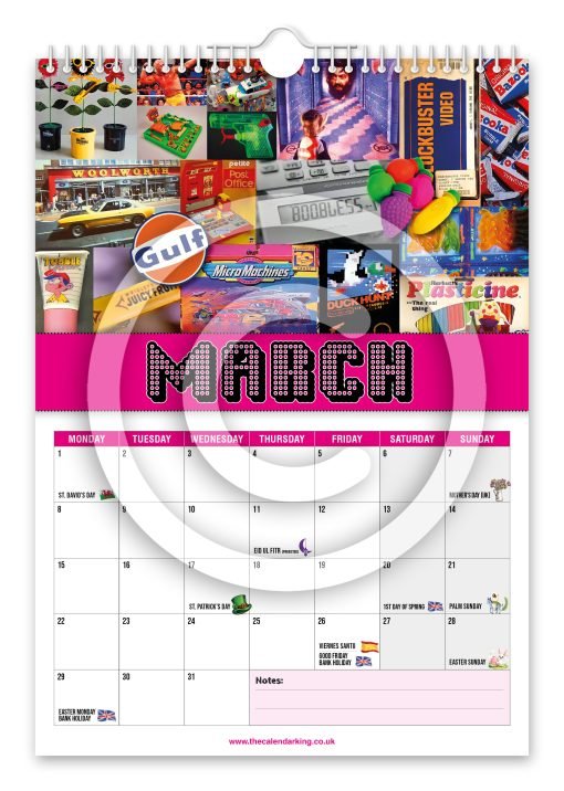 Back to the 80's Novelty Calendar - Image 4