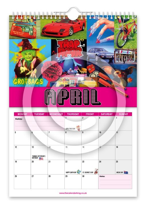 Back to the 80's Novelty Calendar - Image 5