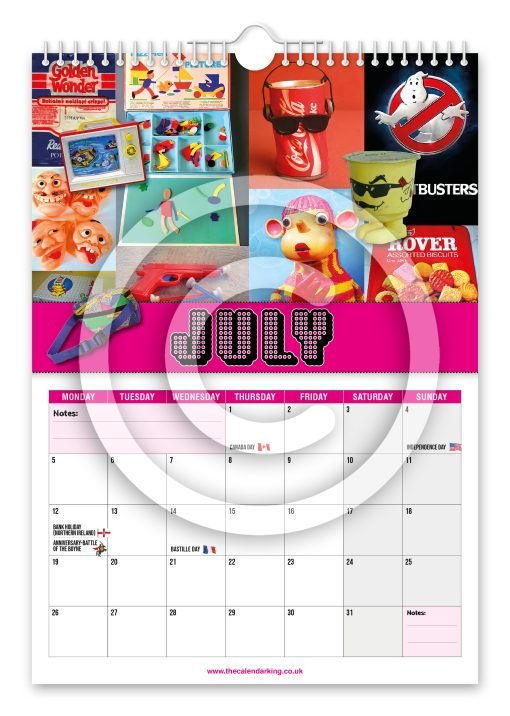 Back to the 80's Novelty Calendar - Image 8