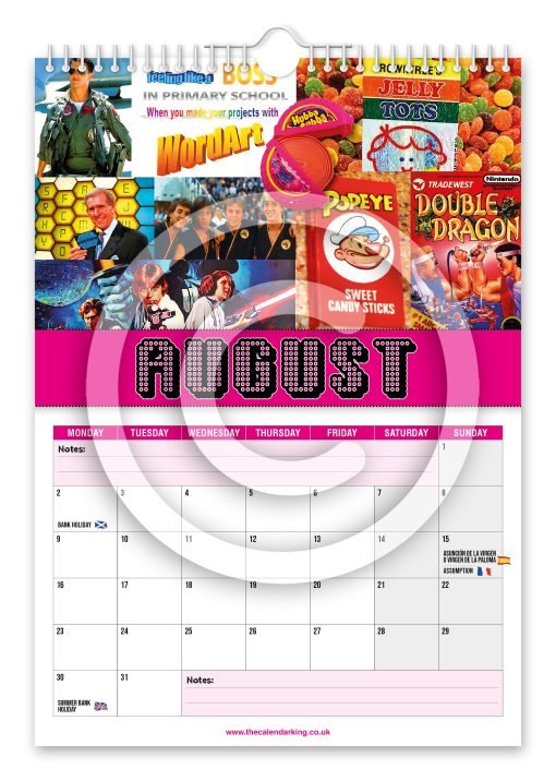 Back to the 80's Novelty Calendar - Image 9