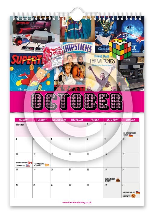 Back to the 80's Novelty Calendar - Image 11