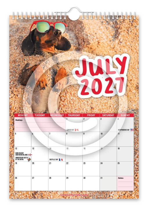 Cheeky Dachshunds Novelty Calendar - Image 8