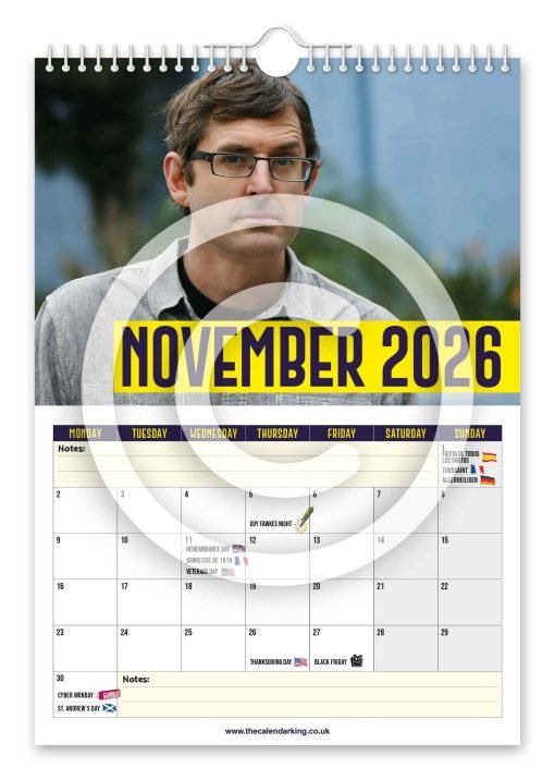 Louis Theroux Novelty Calendar - Image 12