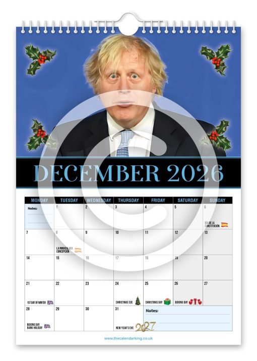 Boris Johnson Novelty Calendar - Image 13
