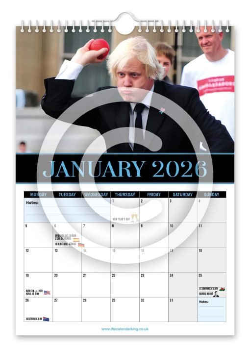 Boris Johnson Novelty Calendar - Image 2