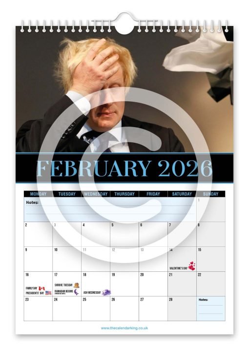 Boris Johnson Novelty Calendar - Image 3