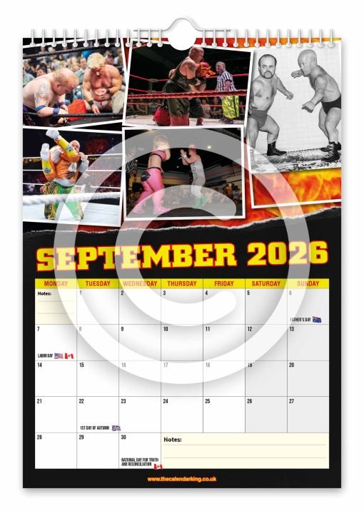 Miniature Wrestling Novelty Calendar - Image 10