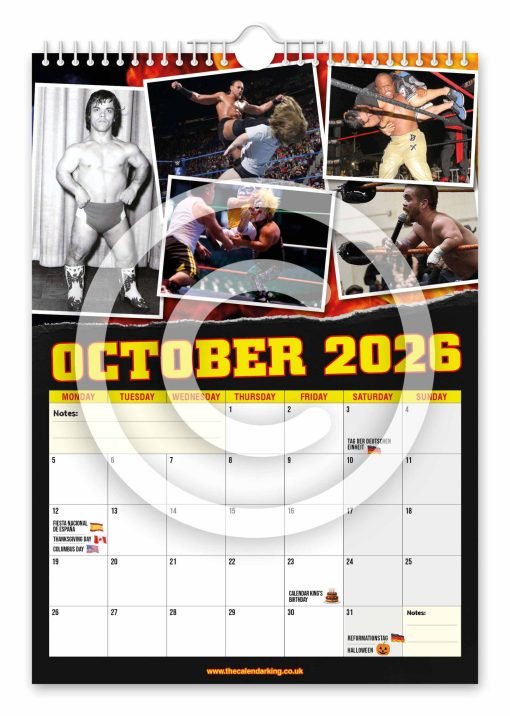 Miniature Wrestling Novelty Calendar - Image 11