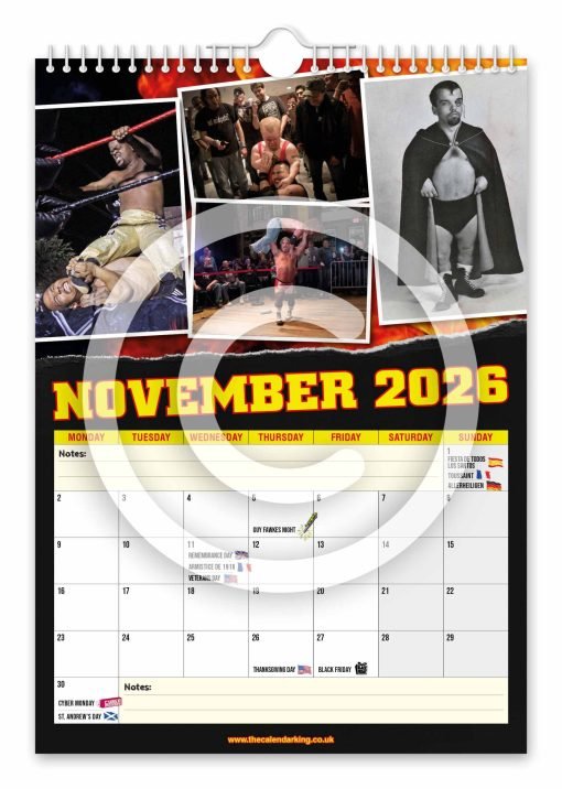 Miniature Wrestling Novelty Calendar - Image 12