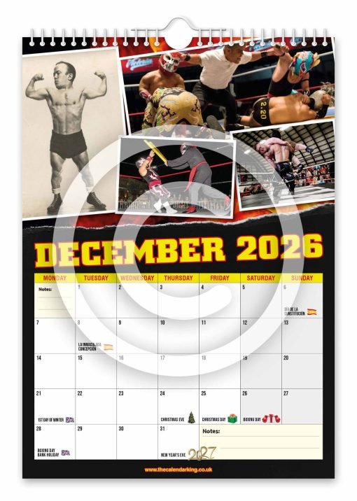 Miniature Wrestling Novelty Calendar - Image 13