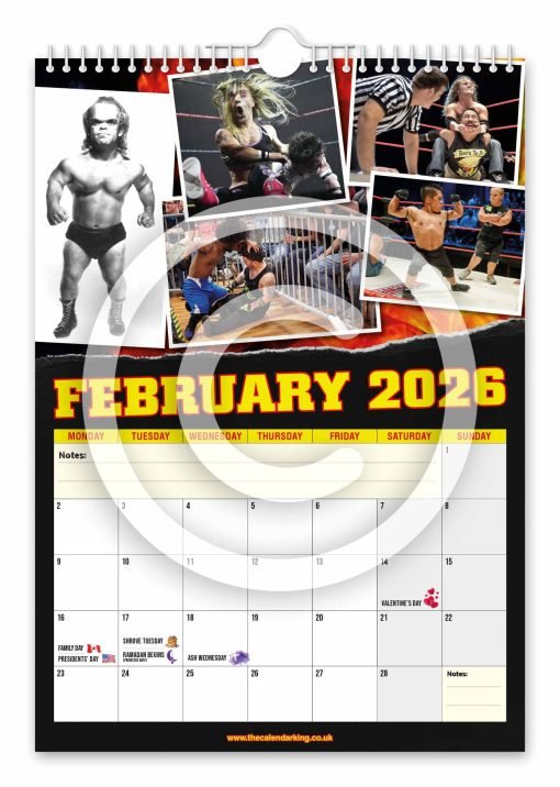 Miniature Wrestling Novelty Calendar - Image 3