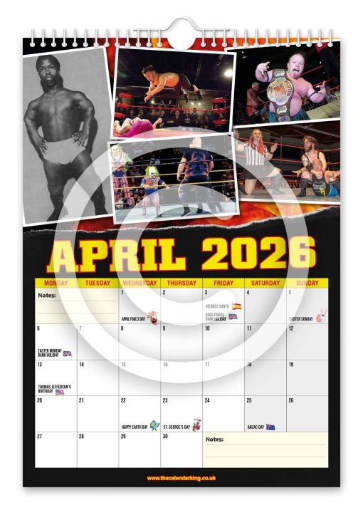 Miniature Wrestling Novelty Calendar - Image 5