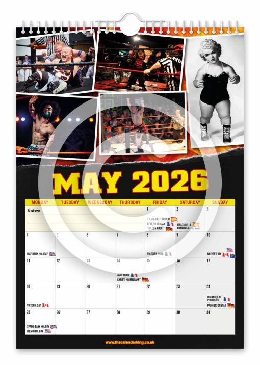 Miniature Wrestling Novelty Calendar - Image 6