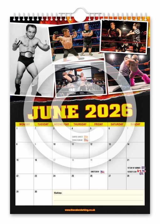 Miniature Wrestling Novelty Calendar - Image 7