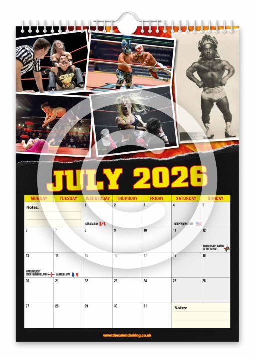 Miniature Wrestling Novelty Calendar - Image 8