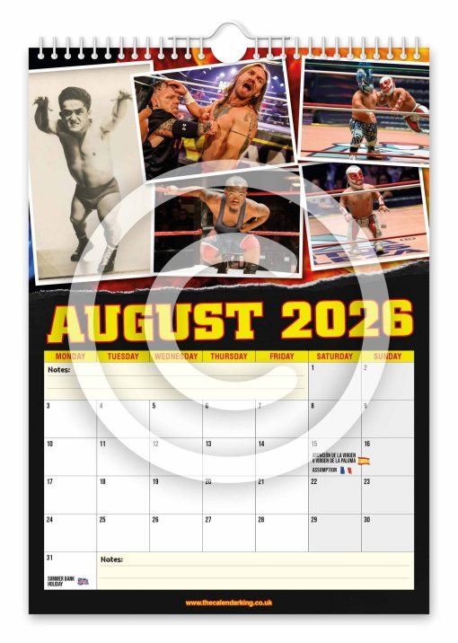 Miniature Wrestling Novelty Calendar - Image 9