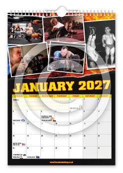 Alternative view of Miniature Wrestling Novelty Calendar