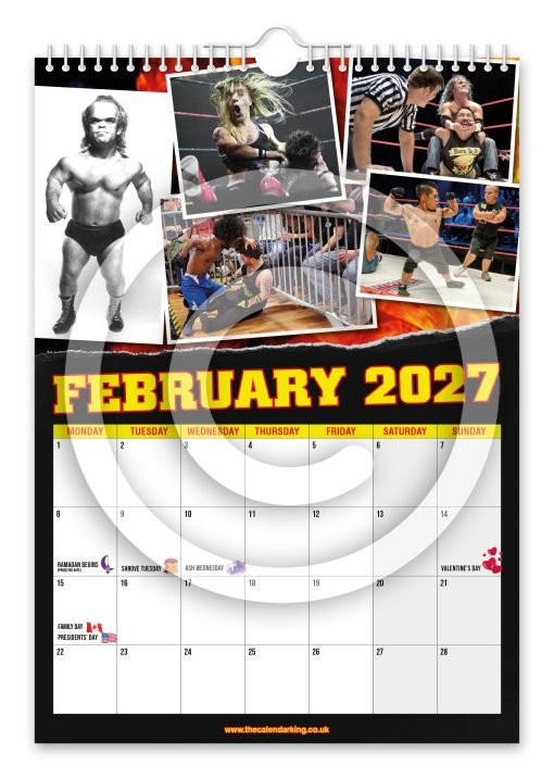 Miniature Wrestling Novelty Calendar - Image 3