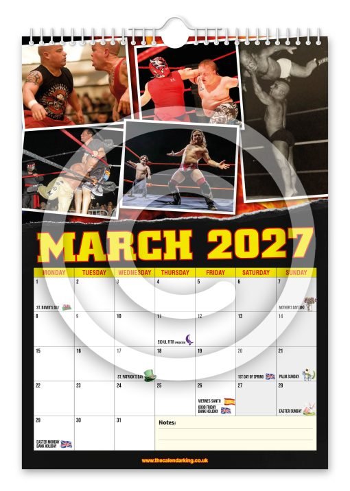 Miniature Wrestling Novelty Calendar - Image 4