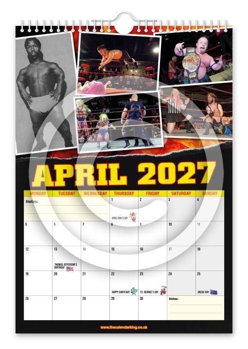 Miniature Wrestling Novelty Calendar - Image 5