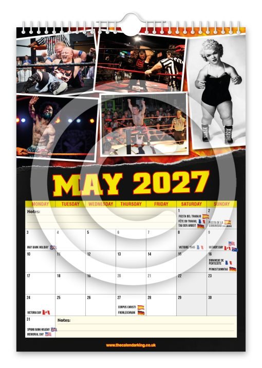 Miniature Wrestling Novelty Calendar - Image 6
