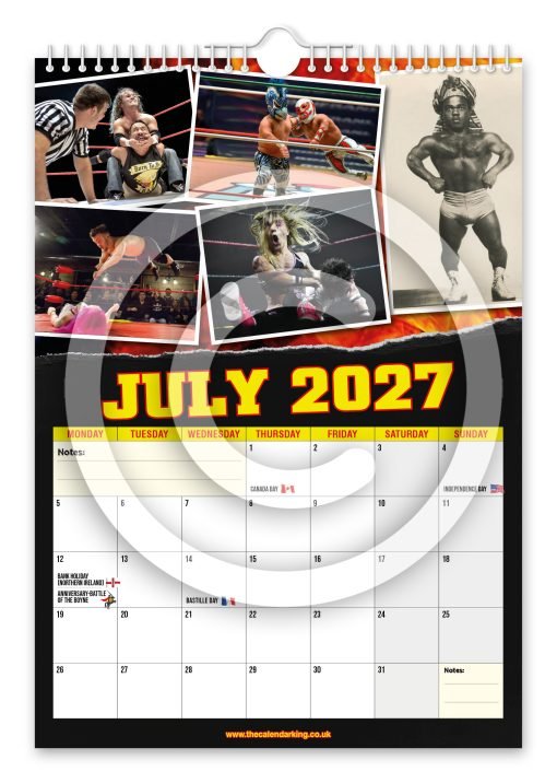 Miniature Wrestling Novelty Calendar - Image 8