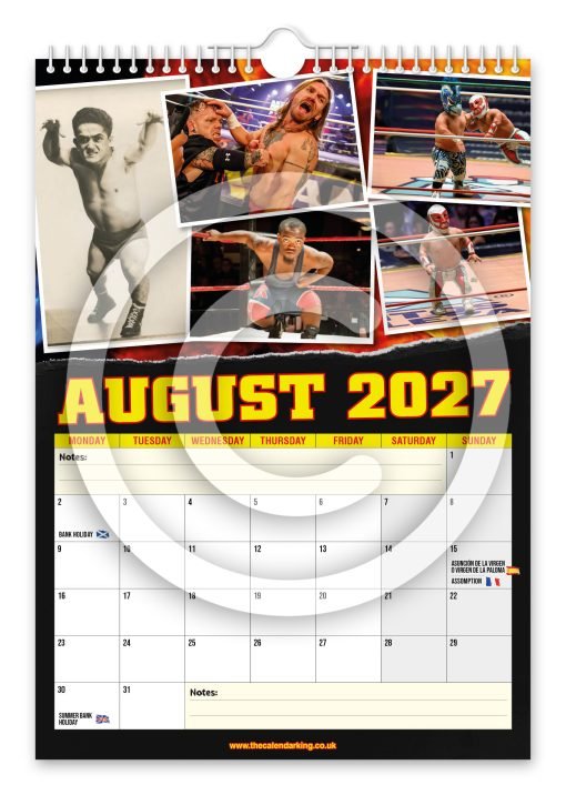 Miniature Wrestling Novelty Calendar - Image 9
