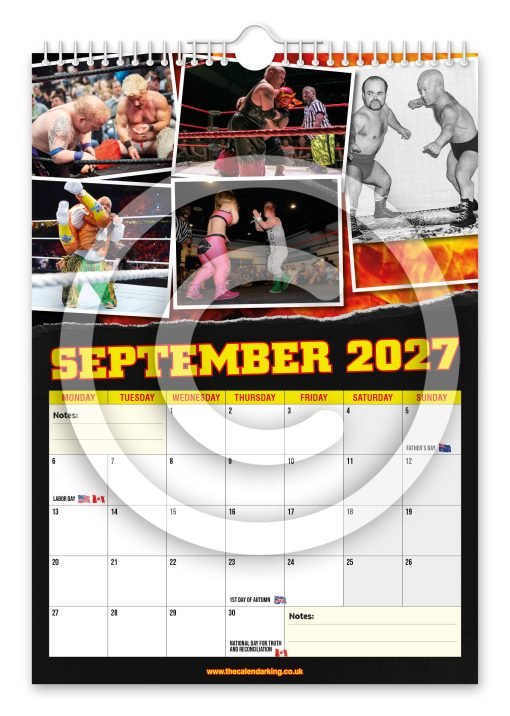 Miniature Wrestling Novelty Calendar - Image 10