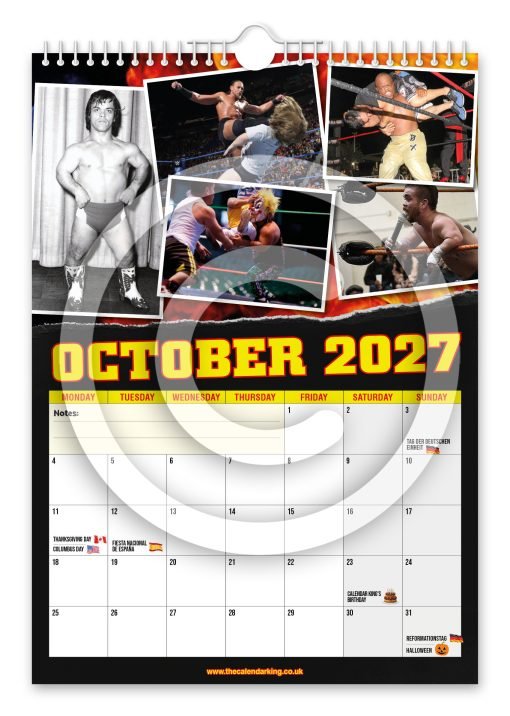 Miniature Wrestling Novelty Calendar - Image 11