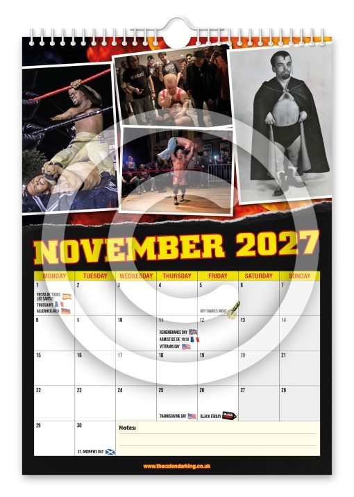 Miniature Wrestling Novelty Calendar - Image 12