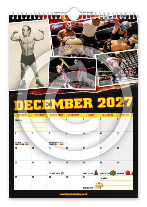 Miniature Wrestling Novelty Calendar - Image 13