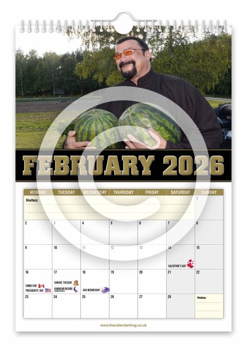 Steven Seagal Novelty Calendar - Image 3