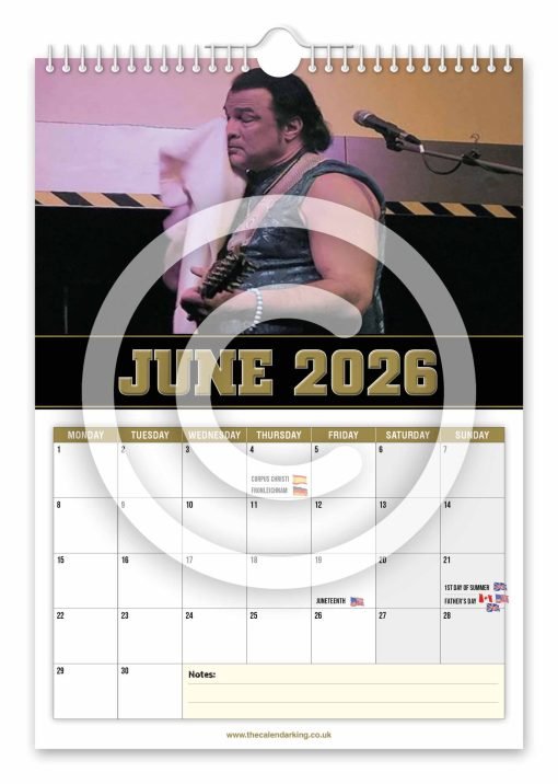 Steven Seagal Novelty Calendar - Image 7