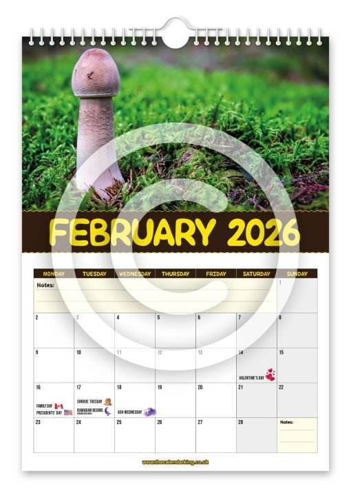 World's Greatest Mushrooms Novelty Calendar - Image 3