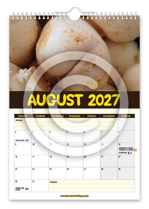 World's Greatest Mushrooms Novelty Calendar - Image 9