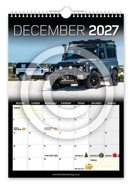 Land Rover Defender Novelty Calendar - Image 13