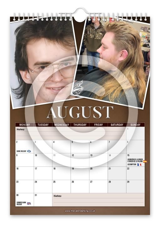 World's Greatest Mullets Novelty Calendar - Image 9