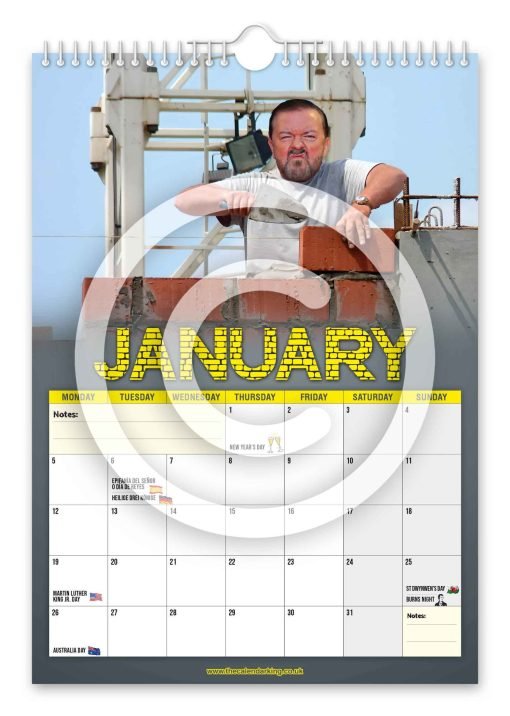 Bricky Gervais Novelty Calendar - Image 2