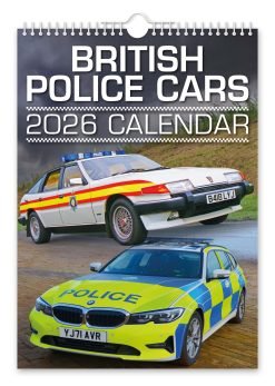 British Police Cars Novelty Calendar