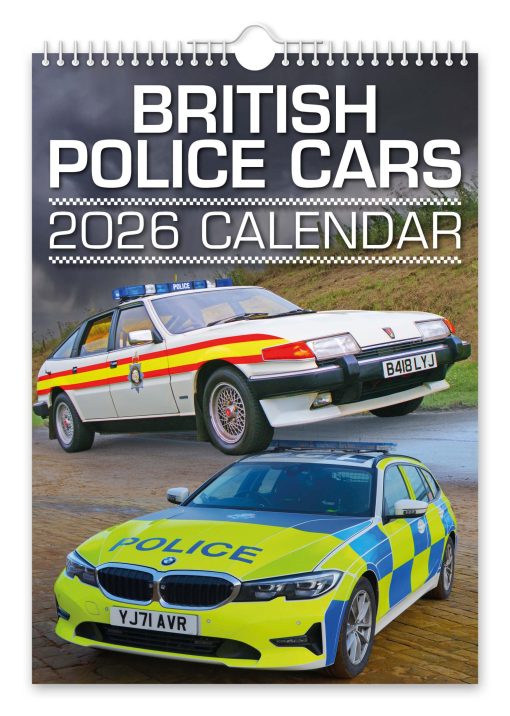 British Police Cars Novelty Calendar