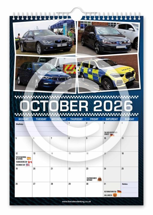 British Police Cars Novelty Calendar - Image 11