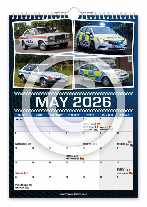 British Police Cars Novelty Calendar - Image 6