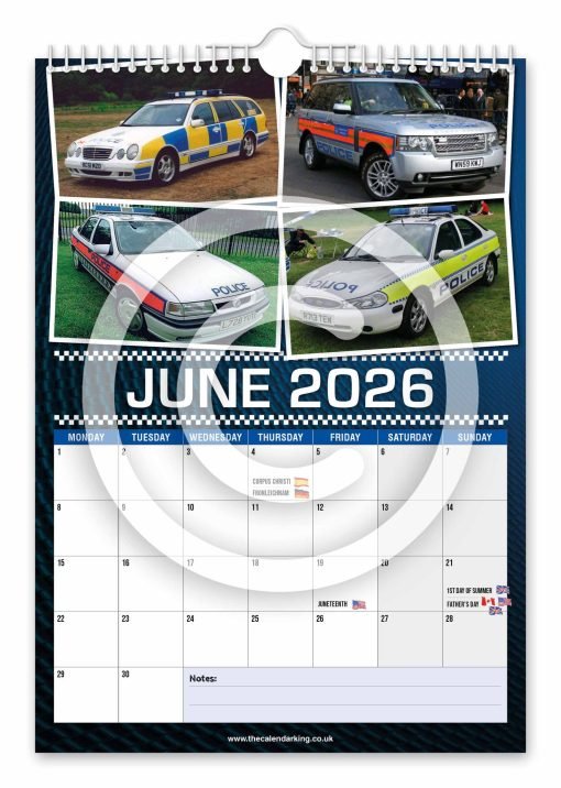 British Police Cars Novelty Calendar - Image 7