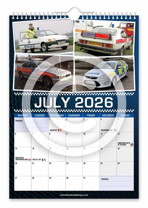 British Police Cars Novelty Calendar - Image 8