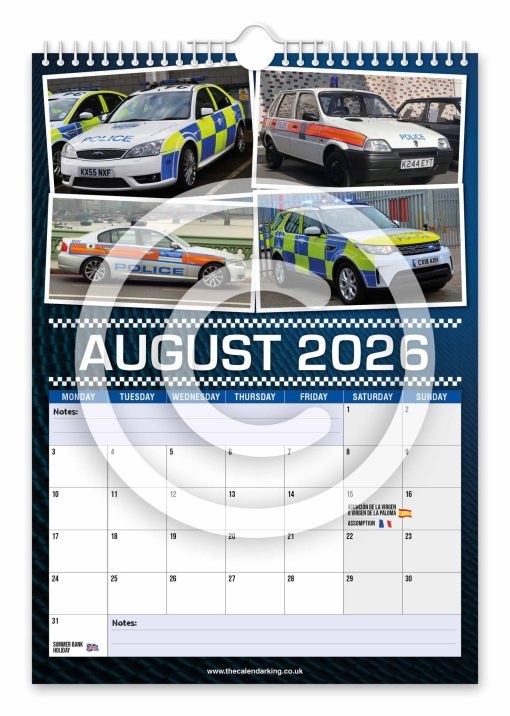 British Police Cars Novelty Calendar - Image 9